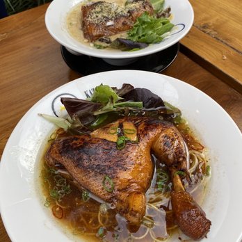 Kazan - Kazan's Soy based broth with truffle seasoning, Shona soba thin noodle with tasty whole Chicken leg - Noodles Near Me - Beverly Hills, California Kazan - Kazan's Soy based broth with truffle seasoning, Shona soba thin noodle with tasty whole Chicken leg - Noodles Near Me - Beverly Hills, California