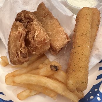 Peaches Family Restaurant - Fridays special fish and chips and a few mozzarella sticks - American Near Me - Casper, Wyoming Peaches Family Restaurant - Fridays special fish and chips and a few mozzarella sticks - American Near Me - Casper, Wyoming
