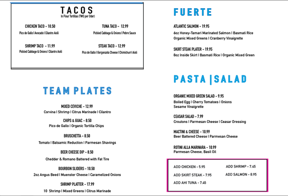 Menu photo 2 K&K Billiards Miami Miami, FL