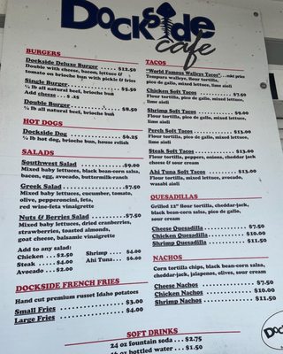 Menu photo 4 Dockside Cafe Sandusky, OH