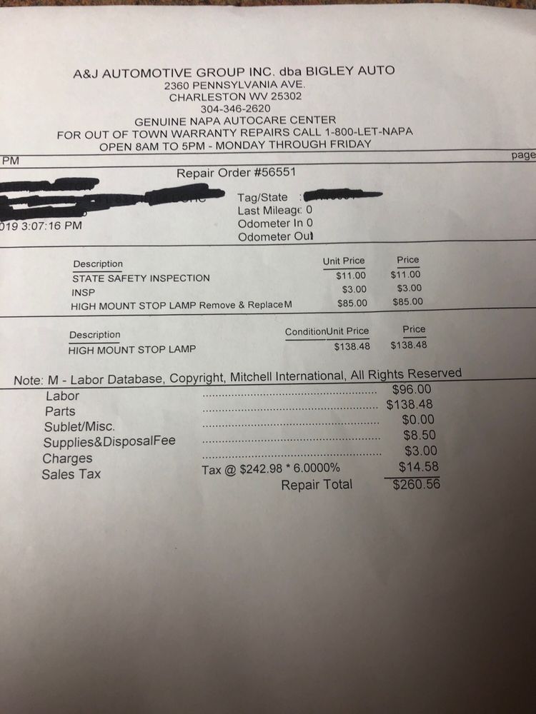 BIGLEY AUTO 2360 Pennsylvania Ave, Charleston, West Virginia Auto