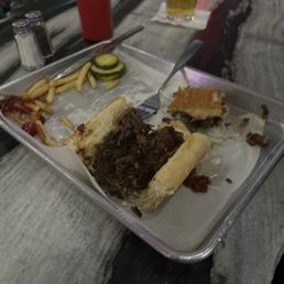 Prime-Rib cheese steak, was okay... Prime-Rib cheese steak, was okay...