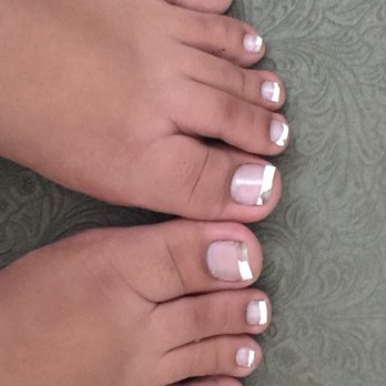 Model Nails - French tip didn't even last a week. - Nail Salons Near Me - Los Angeles, California