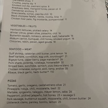 Folk - Menu - New American Near Me - Nashville, Tennessee Folk - Menu - New American Near Me - Nashville, Tennessee