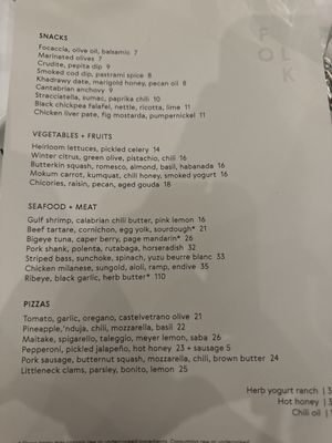 Menu photo 8 Folk Nashville, TN Menu photo 8 Folk Nashville, TN