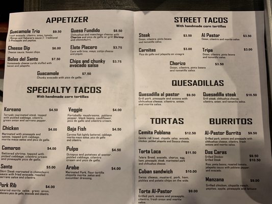 Menu photo 6 Santo Taco Valparaiso, IN