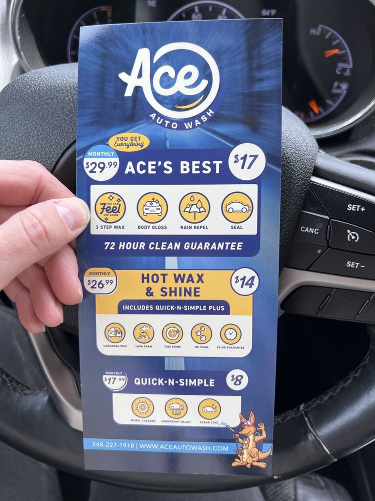 ACE AUTO WASH Updated July 2024 36440 Gratiot Ave, Clinton Township