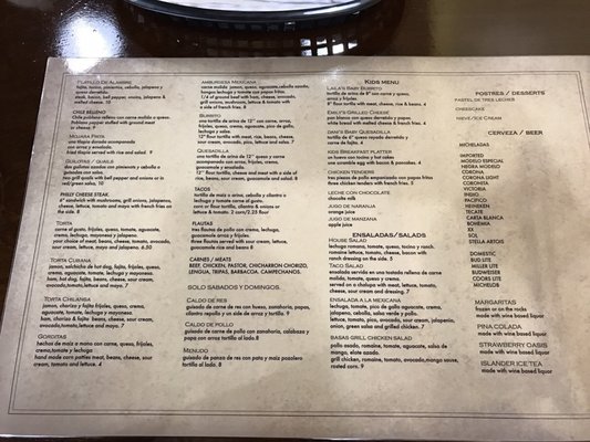 Menu photo 4 Basa's Mexican Grill Katy, TX