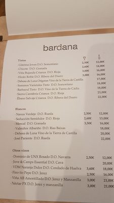 Menu photo 1 Bardana Taberna Granada, GR