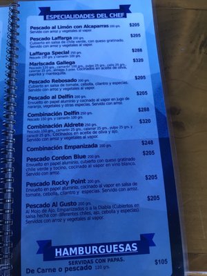 Menu photo 3 Friendly Dolphin Puerto Penasco, SON Menu photo 3 Friendly Dolphin Puerto Penasco, SON