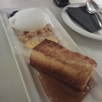 Bar Mut - "French Toast" - or more appropriately "Spanish Toast" - incredible dessert with the best smoked ice-cream and dulce de leche - Wine Bars Near Me - Barcelona, B