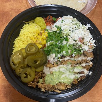 Pita & Basil - Build your own bowl, with chicken yummm - Mediterranean Near Me - Bellflower, California Pita & Basil - Build your own bowl, with chicken yummm - Mediterranean Near Me - Bellflower, California
