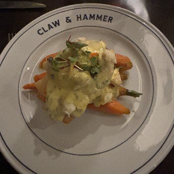 Claw & Hammer  - Halibut with lump crab - Seafood Near Me - Newport, Rhode Island