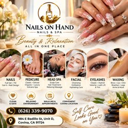 All the services at Nails on Hand  Come and visit us!