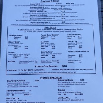 The Parish Cafe - Menu - Cajun/Creole Near Me - Healdsburg, California
