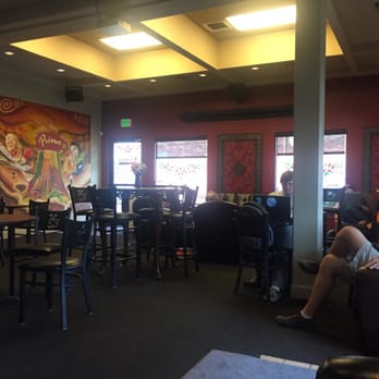 Warm and cozy coffee house