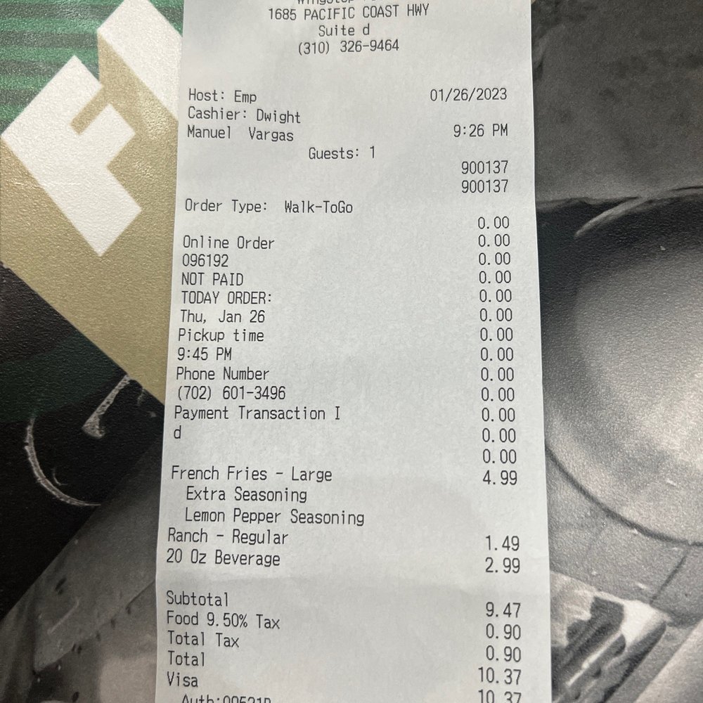 Order at 9:26 and it's now 9:52 and still no fries