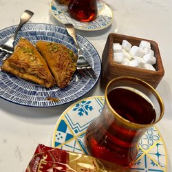 Shishlik Grill House - Delicious tea and Baghlava