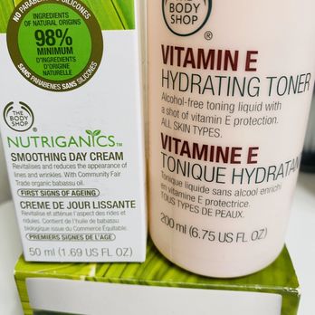 The Body Shop - Nutriganics Smoothing Day Cream, Vitamin E Hydrating Toner and Drops of Youth Bouncy Sleeping Mask - Cosmetics & Beauty Supply Near Me - Chandler, Arizona The Body Shop - Nutriganics Smoothing Day Cream, Vitamin E Hydrating Toner and Drops of Youth Bouncy Sleeping Mask - Cosmetics & Beauty Supply Near Me - Chandler, Arizona