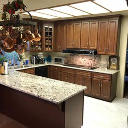 We got a beautiful new kitchen, and they worked hard to find a good price on the granite so we could afford to upgrade our counter tops.