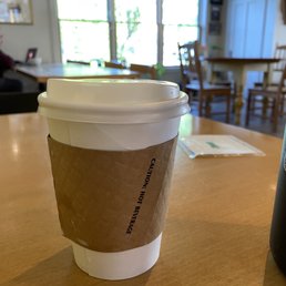 Almond milk hazelnut latte. Delicious