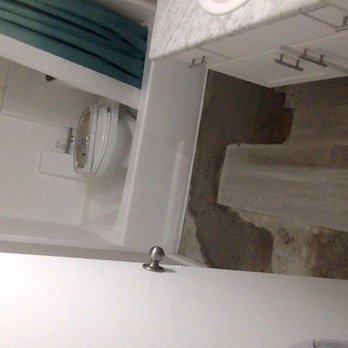 Serrano Highlands - My bathroom for the next 4 days apparently. Yes, the toilet is in the shower disgusting. - Apartments Near Me - Lake Forest, California
