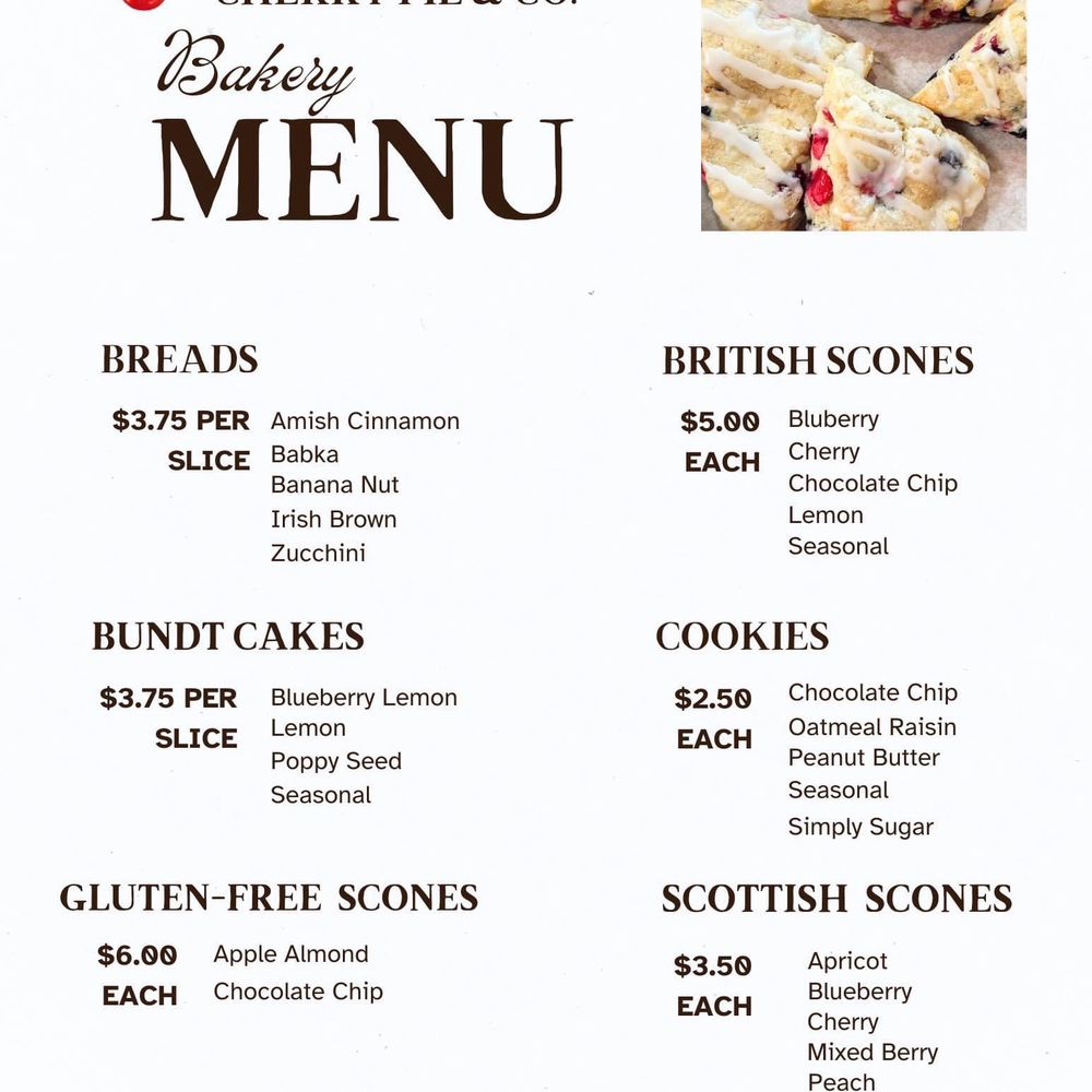 Cherry Pie & Co - Menu - Bakeries Near Me - Decatur, Texas