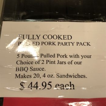 Yah Butz - the price of a fully cooked pork party pack - Barbeque Near Me - Siren, Wisconsin Yah Butz - the price of a fully cooked pork party pack - Barbeque Near Me - Siren, Wisconsin
