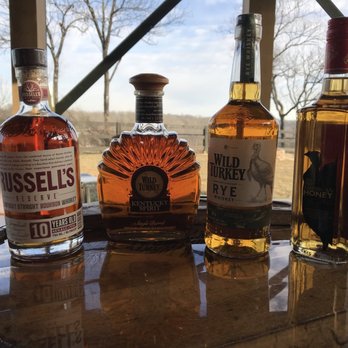 Wild Turkey - The four products we were given in our tasting - Distilleries Near Me - Lawrenceburg, Kentucky