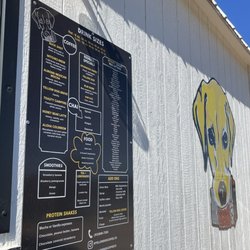 Yellow Dog Coffee - Drive thru view (drive thrus available on both sides)