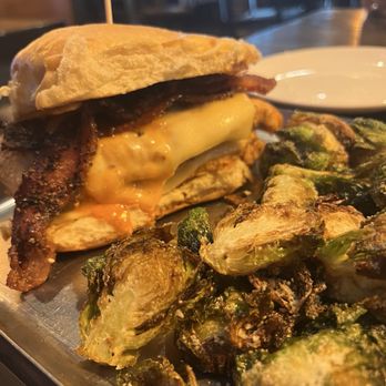 Twisted Tavern - Twisted chicken sandwich with roasted Brussel sprouts - Burgers Near Me - St Peters, Missouri