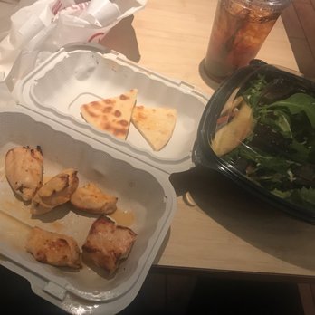 Luna Grill Rancho Cucamonga - Apple walnut salad with chicken and pita bread - Mediterranean Near Me - Rancho Cucamonga, California Luna Grill Rancho Cucamonga - Apple walnut salad with chicken and pita bread - Mediterranean Near Me - Rancho Cucamonga, California