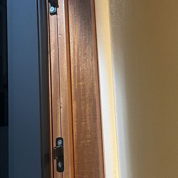 Marvin Windows & Doors - Nicks, nicks and more nicks in the premium mahogany that I paid thousands for in an upgrade! - Windows Installation Near Me - Warroad, Minnesota