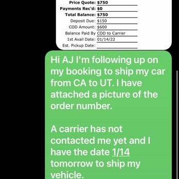 National Freight & Logistics - Message that was never answered - Vehicle Shipping Near Me - Albany, New York National Freight & Logistics - Message that was never answered - Vehicle Shipping Near Me - Albany, New York