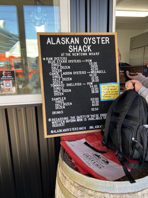 Menu photo 2 Alaskan Oyster Shack Ketchikan, AK Menu photo 2 Alaskan Oyster Shack Ketchikan, AK
