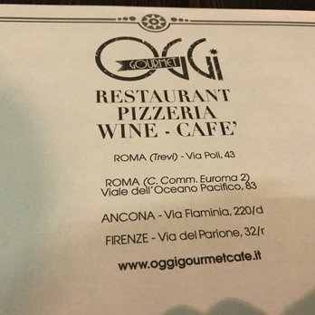 Oggi Gourmet Cafè - Pizza Near Me - Rome, RM