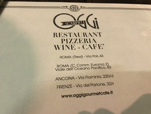 Menu photo 1 Oggi Gourmet Cafè Rome, RM