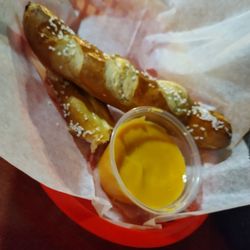 Rookies Sports Bar & Grill - Pretzels and beer cheese? Yes please!