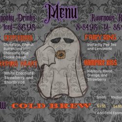 Haunt Coffee - Cold brew menu