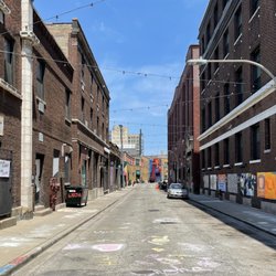 Clinton Avenue Street Art Gallery - Looking north along the gallery.