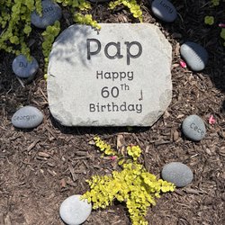 Carved Stone By Serena - This was a set my son got me for my birthday.  I need to add another grandson stone.  Need another stone for another grandson.