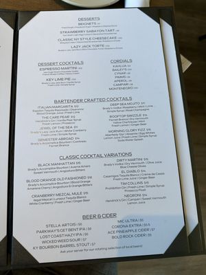 Menu photo 8 Six & Sky Rooftop Grille Roanoke, VA