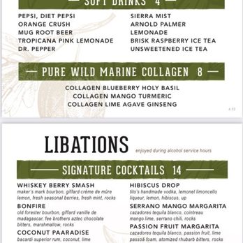 Serrano Vista Cafe - Serrano Vista Cafe Bar Drink Menu - Cafes Near Me - S Highland, California
