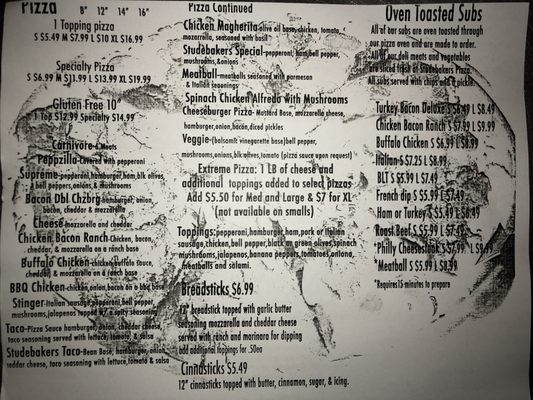 Menu photo 7 STUDEBAKERS PIZZA Gatesville, TX Menu photo 7 STUDEBAKERS PIZZA Gatesville, TX