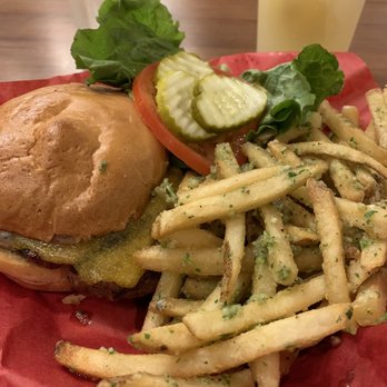Joe's Farm Grill - Farm Burger with Garlic Fries - American Near Me - Gilbert, Arizona
