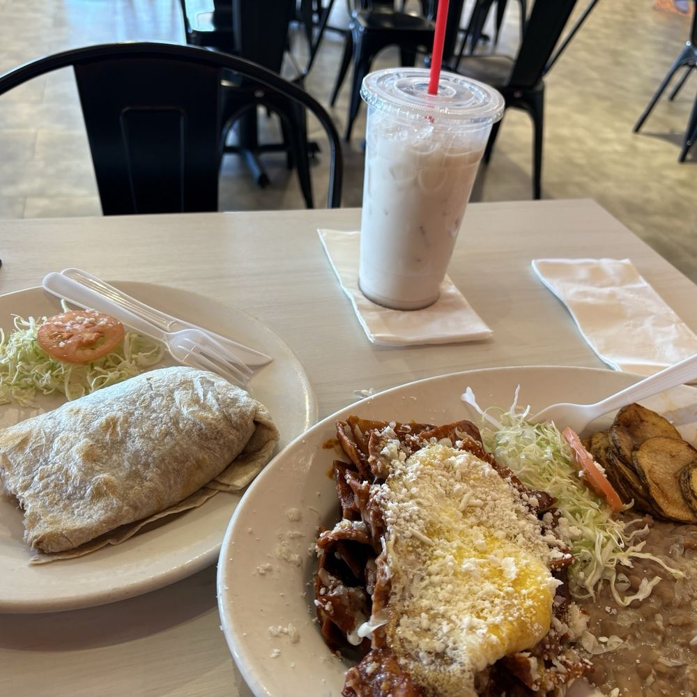 Tradiciones Mexican Grill - Bean burrito  Red chilaquiles - Mexican Near Me - Tempe, Arizona