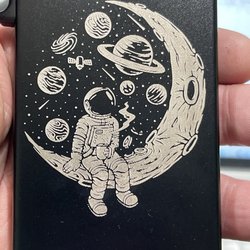 Laser engraved RFID minimalist wallet