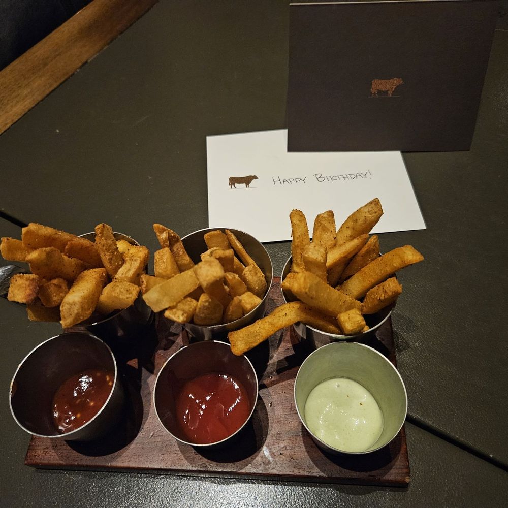 Bourbon Steak - french fries and dipping sauces - Steakhouses Near Me - Scottsdale, Arizona