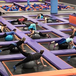 Altitude Trampoline Park - Feasterville - Fun Fitness - exercise ball scissor kicks