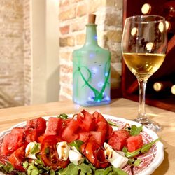 St. Croix Cellars - Watermelon Caprese salad